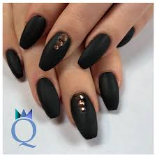 Coffinnails Gelnails Nails Black Mat Rosegold Ballerinaform Gelnagel Nagel Schwarz Matt Rosegold Ste Nagelideen Nageldesign Rosegold Nagel Schwarz