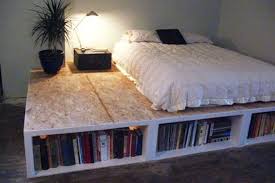 This twin size bed is made from durable rubber wood with engineered wood in a. Look Diy Platform Bed With Storage Apartment Therapy