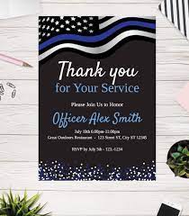 Police girlfriend police officer wife cop wife police wife life police family proud wife happy marriage tips marriage advice sheriff deputy wife. Police Retirement Invitation Thank You For Your Service Etsy Printable Invitations Retirement Party Invitations Police Retirement Party