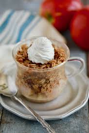 Microwave Mug Apple Crisp Yes And It Is Insane Mug Recipes Apple Crisp Recipes Caramel Apple Crisp