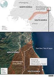 A dmz may sometimes form a de facto international border, such as the korean demilitarized zone. North Korea Man Wandered For Hours In Dmz Amid South S Security Blunders Bbc News
