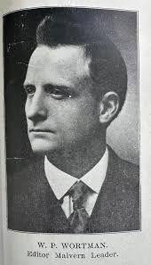 William Perry Wortman's birthplace and obituaries in Malvern, Iowa