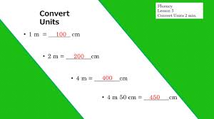 How much is 50 cm to m? Module 2 Topic A Lesson 1 Metric Unit Conversions Ppt Download