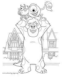Coloring pages for kids monsters inc. Monsters University Mike And Sulley Catch Archie Coloring Page Disney Coloring Pages Cool Coloring Pages Monsters Inc Coloring Pages