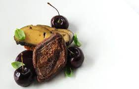 Pigeon With Coffee Cured Foie Gras Cherries Recipe Recipe Foie Gras Squab Pigeon Recipes