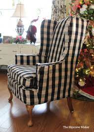 Check spelling or type a new query. This 45 Year Old Wing Chair Looks New With A Custom Slipcover In Buffalo Check Slipcovers For Chairs Wing Chair Slipcover Wing Chair Upholstery