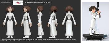 Disney Infinity Princess Leia Work In Progress To Finish B Allen Princess Leia Disney Princess Characters Disney Infinity Characters