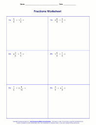 worksheets for fraction multiplication