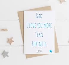 Cut slits at the center of your card. Love Unique Personal Personalised I Love You More Than Father S Day Card