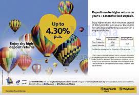 Enjoy up to rp1 million off for flights and hotel purchase. Maybank Up To 4 30 P A Fixed Deposit 6 24 Jul 2015