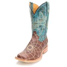 tin haul womens dream catcher cowboy boots turquoise