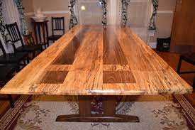 Logan S Live Edge Spalted Maple Dining Table The Wood Whisperer Live Edge Dining Table Dining Table Maple Tables