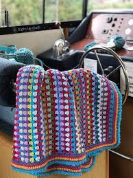 Carnival Granny Stripe Blanket Crochet Pattern By Eight By Six Granny Stripe Blanket Crochet Square Patterns Granny Square Crochet Pattern
