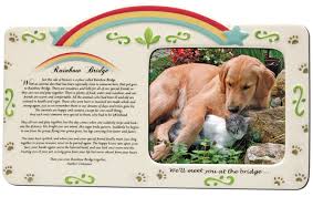 Free 8.5in x 11 in printable rainbow bridge poem. Rainbow Bridge Pet Remembrance Frame Heart To Heart Sympathy Gifts