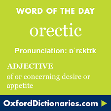 Orectic Adjective Of Or Concerning Desire Or Appetite Word Of The Day For 14 August 2016 Wotd Wordoftheday Orectic Words Uncommon Words Unusual Words