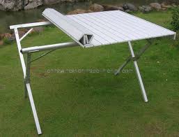 Camping Table Folding Aluminum Portable Bench Roll Up Picnic Beach Table Http Chinawincar En Made In China C Portable Picnic Table Camping Table Beach Table