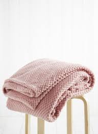 Rose Pink Waffle Fleece Throw Throws Bedspreads Home Lighting Furniture Pink Throw Blanket Pink Throws Light Pink Throw Blanket