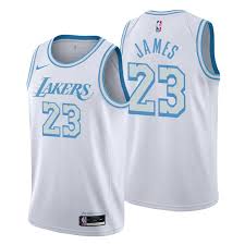 Show off your los angeles lakers pride in a bold, new way with this lebron james 2020/21 classic edition swingman jersey. Lakers Swingman Jersey Lebron James No 23 White City Edition