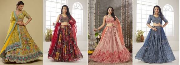 Dazzle the Night: Party-Perfect Lehenga Ensembles for Every Celebration!!! - Samyakk: Sarees | Sherwani | Salwar Suits | Kurti | Lehenga | Gowns | Mens Wear