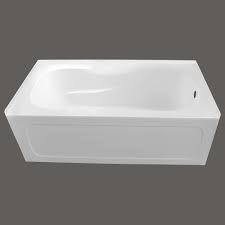 Home depot deal of the day has select mattresses and mattress toppers, bedding and luggage for sale. Valley 66 Inch X 32 Inch Pro Acrylic Right Hand Drain Skirted Bathtub In White The Home Depot Canada