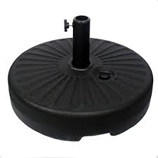 Concrete patio umbrella base in black for umbrella poles of 1.25 in. The 7 Best Outdoor Umbrella Stands A Buyer S Guide The Alcazar