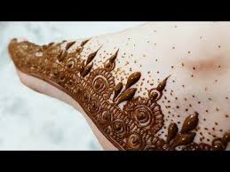 Arabic Henna Design With Shading On Backside 2017 Youtube Leg Henna Designs Henna Designs Feet Foot Henna