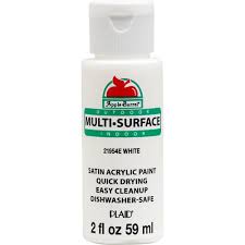 Shop Plaid Apple Barrel Multi Surface Satin Acrylic Paints White 2 Oz 21954e 21954e Plaid Online Buy plastic bottles acrylic paints and get the best deals at the lowest prices on ebay! apple barrel multi surface satin acrylic paints white 2 oz 21954e