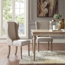 Napa Dining Side Chair Set Of 2 By Madison Park Signature Designer Living Wing Back Neutral Farmhouse Dining Side Chairs Dining Side Chairs Dining Chairs