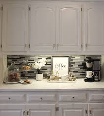90 Beautifully Designed Countertop Coffee Stations Lures And Lace Coffee Bars In Kitchen Coffee Bar Home Kitchen Counter Decor