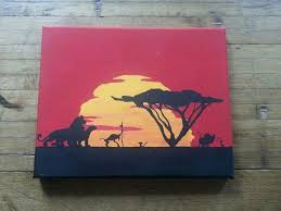 Lion King Canvas Art Toile Disney Idees De Peinture Sur Toile Petites Peintures Sur Toile
