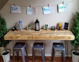 Reclaimed Wood Bar Table Restaurant Counter Community Communal Etsy Wood Bar Table Reclaimed Wood Bars Craft Table
