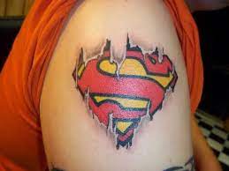 Superman logo tattoo not rated yet my superman logo tattoo is located just above my right bicep and iti s about 4x4 square inches in size. Top 9 Superman Tattoo Designs Styles At Life