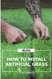 How To Install Artificial Grass Buzzgrass Artificial Grass Installation Artificial Turf Artificial Grass Backyard