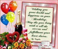Wishing You Great Health And Happiness On Your Birthday Happy Birthday Cake Pictures Happy Birthday Cakes Happy Birthday Messages