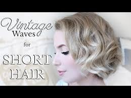 The more we learned about this. Styling Short Hair Easy Vintage Curls For A Chin Length Bob Ghd Curls Youtube Vintage Curls Chin Length Hair Soft Curls Short Hair