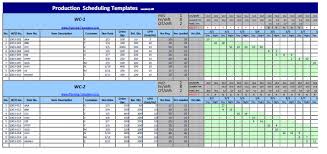 Production Schedule Template Daily Work Schedule Template