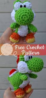 Yarn Yoshi Crochet Free Patterns Yoshi Amigurumi Freecrochet Free Crochet Crochet Patterns Crochet Toys Patterns He can jump really high and likes to eat apples. pinterest