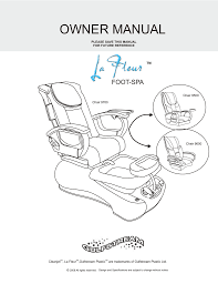 Before you choose the best pedicure chairs for your salon, it's important to do your homework. La Fleur Manual Manualzz