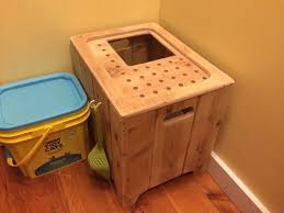 Top Entry Cedar Litter Box By Kittysolutions On Etsy Dog Proof Litter Box Cat Litter Box Diy Hiding Cat Litter Box