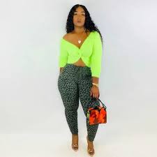 Maybe you would like to learn more about one of these? Neon Causal Plus Size Two Piece Set Women Off Shoulder Backless Crop Tops And Leopard Pencil Pants Matching Sets Backless Crop Top Plus Size Two Piece Women
