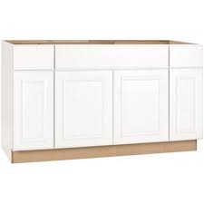 Hampton Bay 2478259 Hampton Assembled 60x34 5x24 In Sink Base Kitchen Cabinet In Satin White Walmart Com In 2020 Base Cabinets Kitchen Base Cabinets Home Depot Kitchen