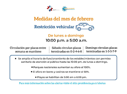 Restricción vehicular diurna cambia a partir de este lunes. Nuevas Medidas De Restriccion Sanitaria Y Vehicular Aplicaran A Partir Del Lunes 1Âº De Febrero Diario Digital Nuestro Pais