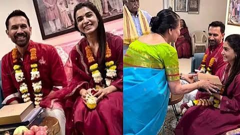 தாய்மையின் மகிழ்ச்சியில் சமந்தா: நெகிழ்ச்சியான வளைகாப்பு தருணங்கள்- Actress samantha baby shower photos