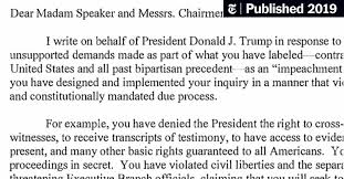 The united states is home to more than 327 million people. Read The White House Letter In Response To The Impeachment Inquiry The New York Times