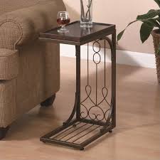 End tables are often afterthoughts or the last priority when it comes to design, but having a beautiful end table can bring a dull bedroom or living room setup to life with its unique shape, texture, or color that being said, i made a list of some of the most gorgeous and unique diy end table ideas out there. Coaster Metal Base End Table In Brown And Burnished Copper 900280ii