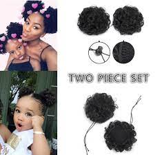 From the classic ballerina bun to a messy bun, find your favorite bun style @ wigs.com Amazon Com Amesun Fashion Curly Ponytail Twins Buns Clip In Elastic Drawstring Ponytail African American Black Short Afro Kinky Curly Hair Extension Synthetic Puff Hair Small 6 Inch 2 Pieces 1 Beauty