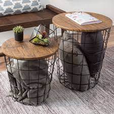 Mcgowen 2 Piece End Table Set In 2021 Nesting End Tables Living Room Diy Side Table Decor
