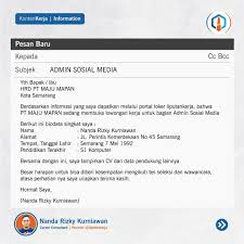 Pengertian lamaran kerja via email. Liputankerja On Twitter Mau Tau Cara Bikin Surat Lamaran Kerja Via Email Silahkan Baca Dan Ada Gratisan Ebook Buat Kalian Yg Komentar Di Bawah Ini Polisitakutjubahputih Https T Co Wgbfpzkkn2