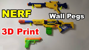 Diy nerf gun peg board wall #diy #nerf nerf gun storage wall. Nerf Wall Peg Hanger 3d Printed 5 Steps Instructables