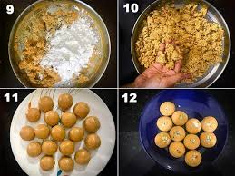 Motichoor ladoo is a traditional north indian sweet that is mainly prepared for festivals. Besan Ladoo Recipe Besan Ke Laddu Cubes N Juliennes